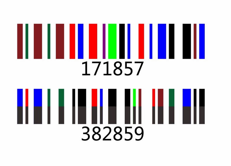 融入式二維碼、彩虹條碼 融入式二維碼、彩虹條碼