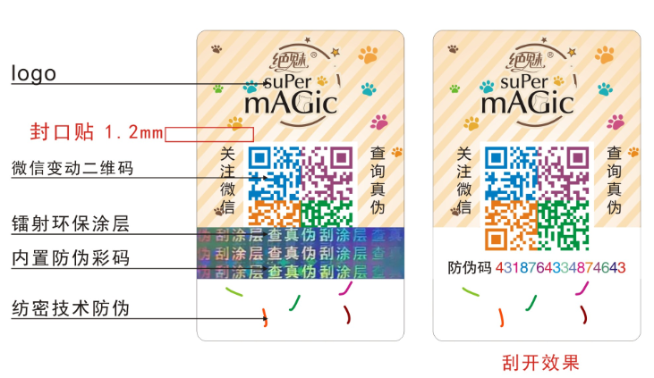 動(dòng)態(tài)彩碼防偽標(biāo)簽 動(dòng)態(tài)彩碼防偽標(biāo)簽